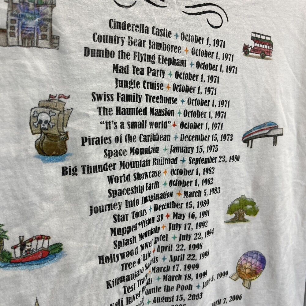 Walt Disney World Concert Tour Shirt Mens Unisex Medium - Picture 4 of 13
